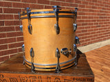 1970's Slingerland 14x18 Bop Bass Drum 3 Ply Natural Maple