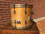 1970's Slingerland 14x18 Bop Bass Drum 3 Ply Natural Maple