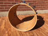 1970's Slingerland 14x18 Bop Bass Drum 3 Ply Natural Maple