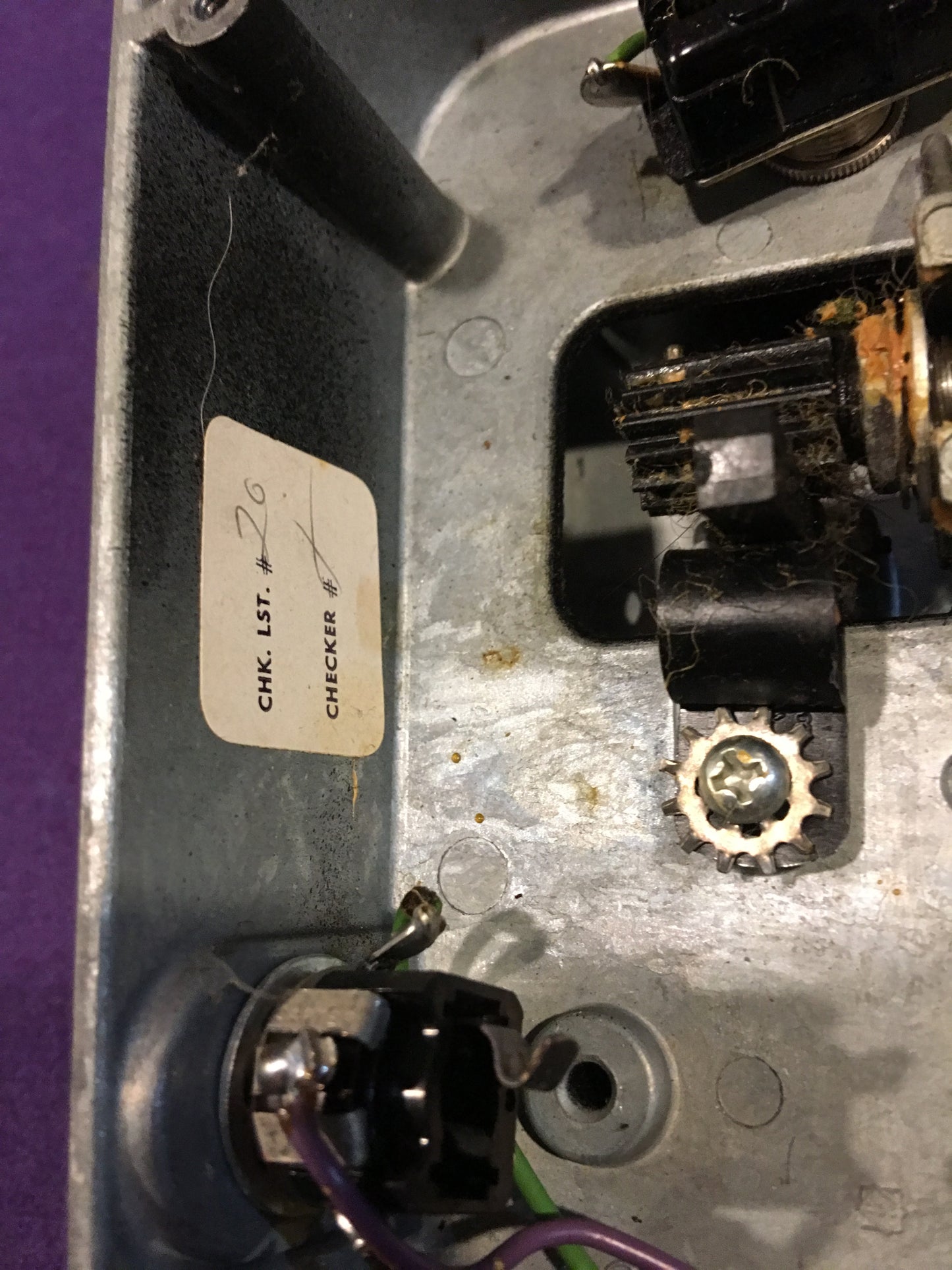 Original 1970's Thomas Organ Co. Cry Baby Wah Wah Pedal Pre-Dunlop