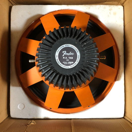 1970s Fender Cetec / Gauss P.S. 15B 15" Orange Frame Speaker PS15B