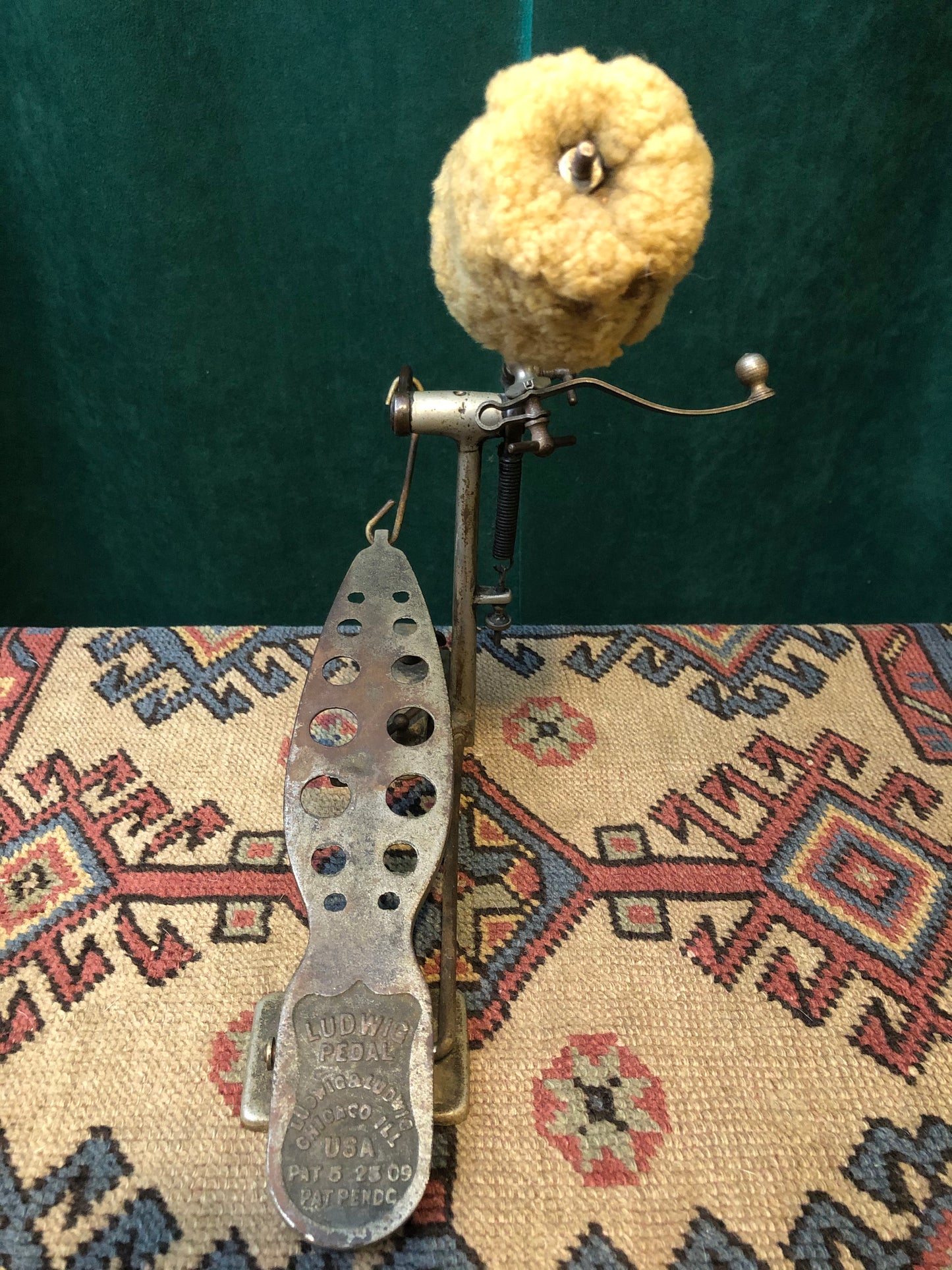 Rare 1923 Vintage Ludwig & Ludwig Bass Drum Pedal