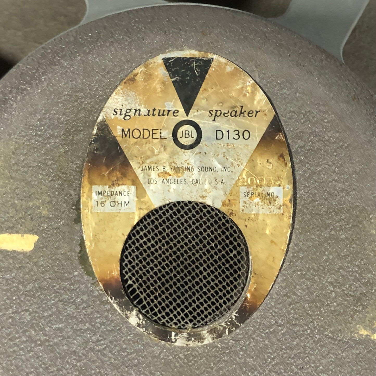 Vintage JBL D130 15" Speaker