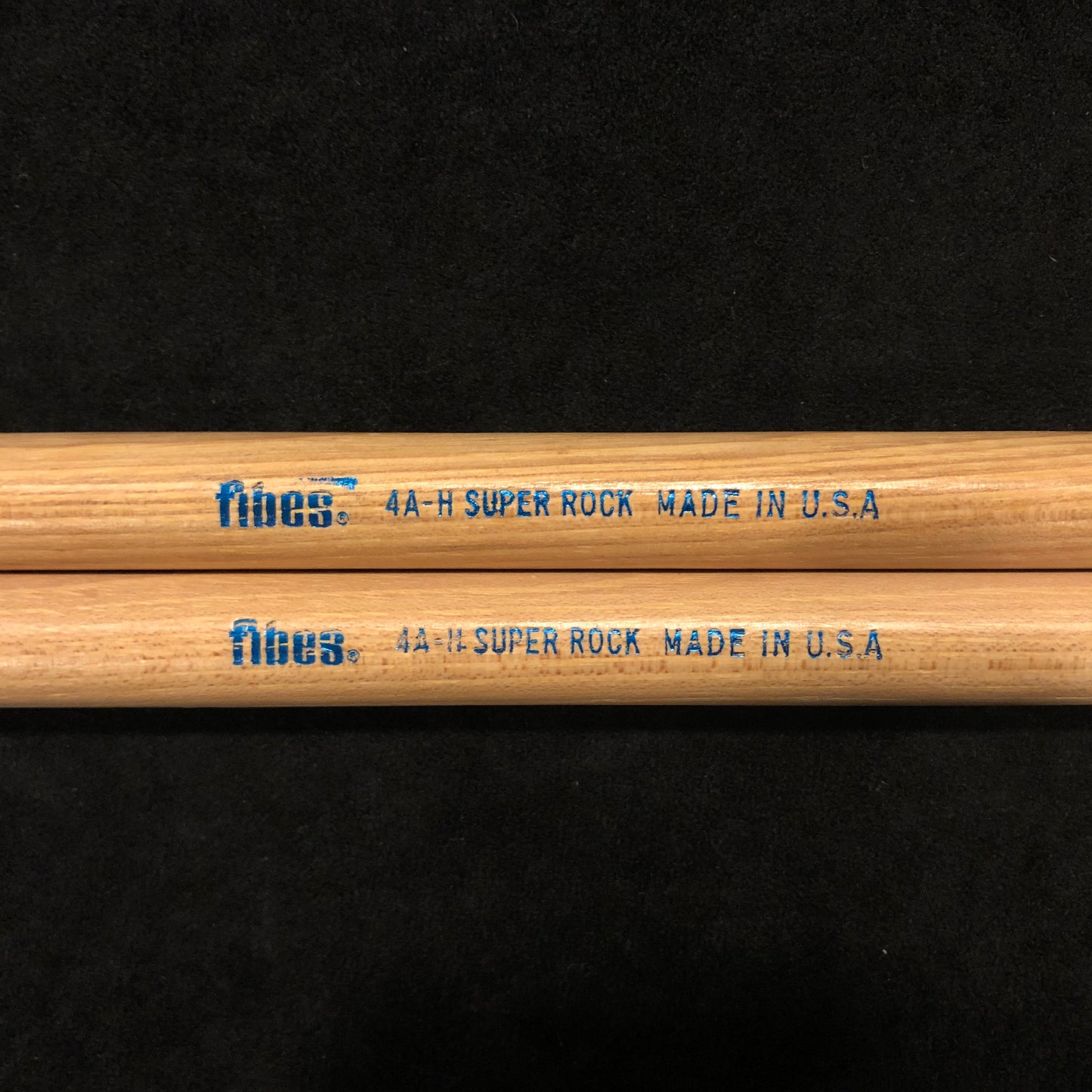 Vintage N.O.S. Fibes 4A-H Wood Tip Hickory Drum Sticks w/ Original Bag