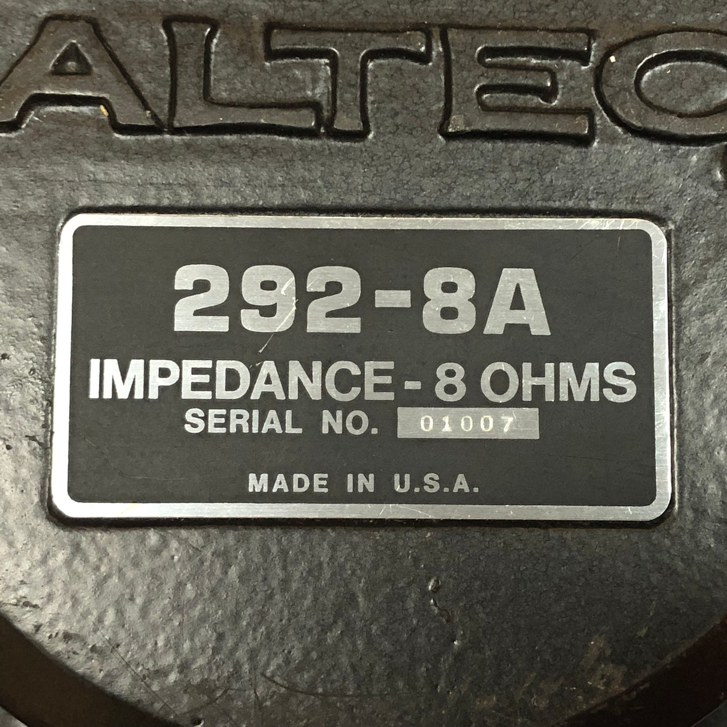 Vintage Altec 292-8A Compression Driver