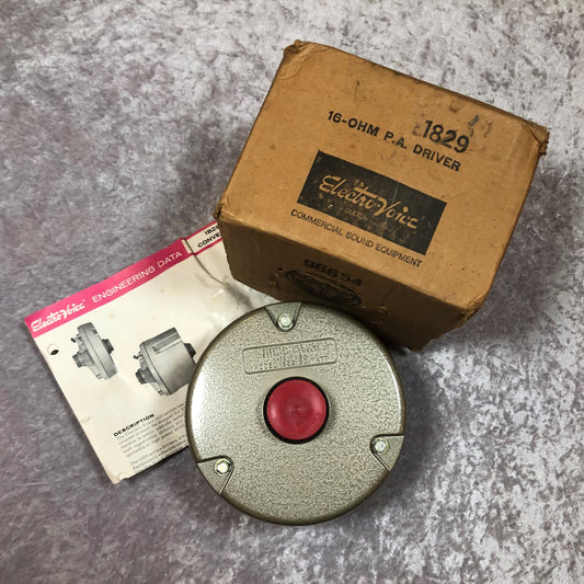 Vintage Electro-Voice 1829 Compression Driver w/ Original Box