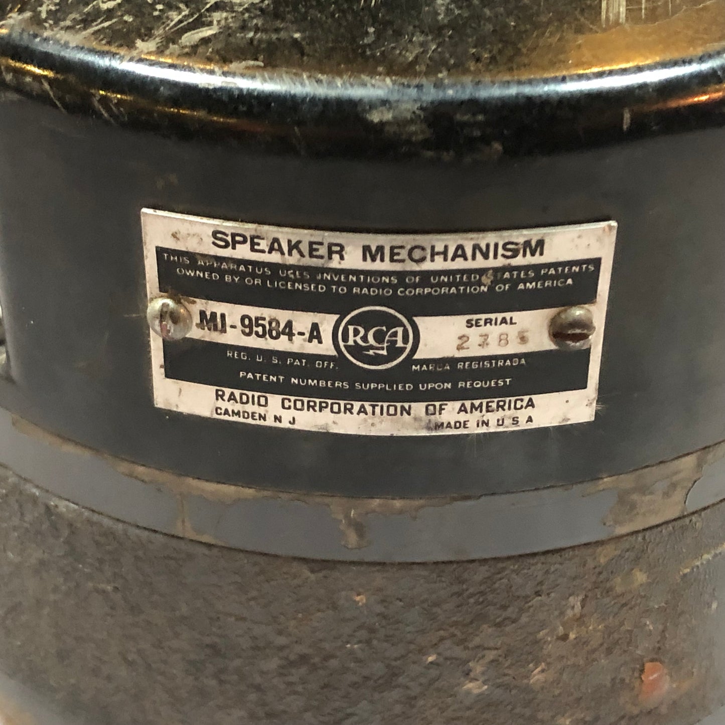 Vintage RCA MI-9584-A Alnico Compression Driver - Horn Speaker Component