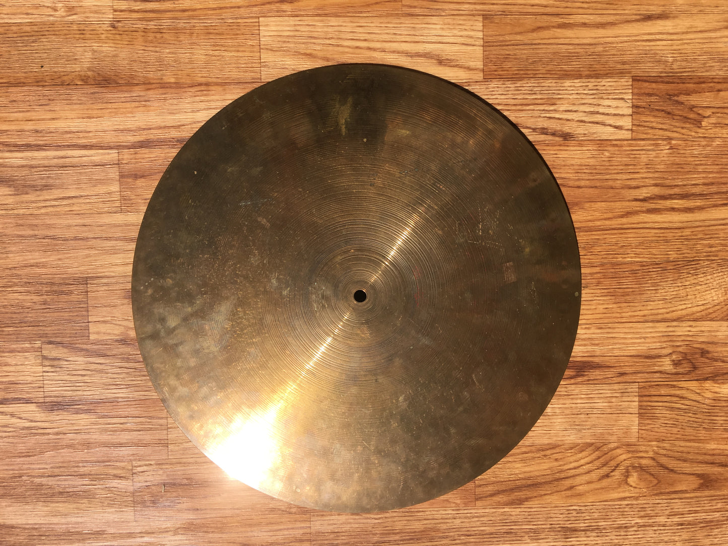 Vintage 1981 18" Paiste Flat Ride 2002 Red Label Cymbal 1580g