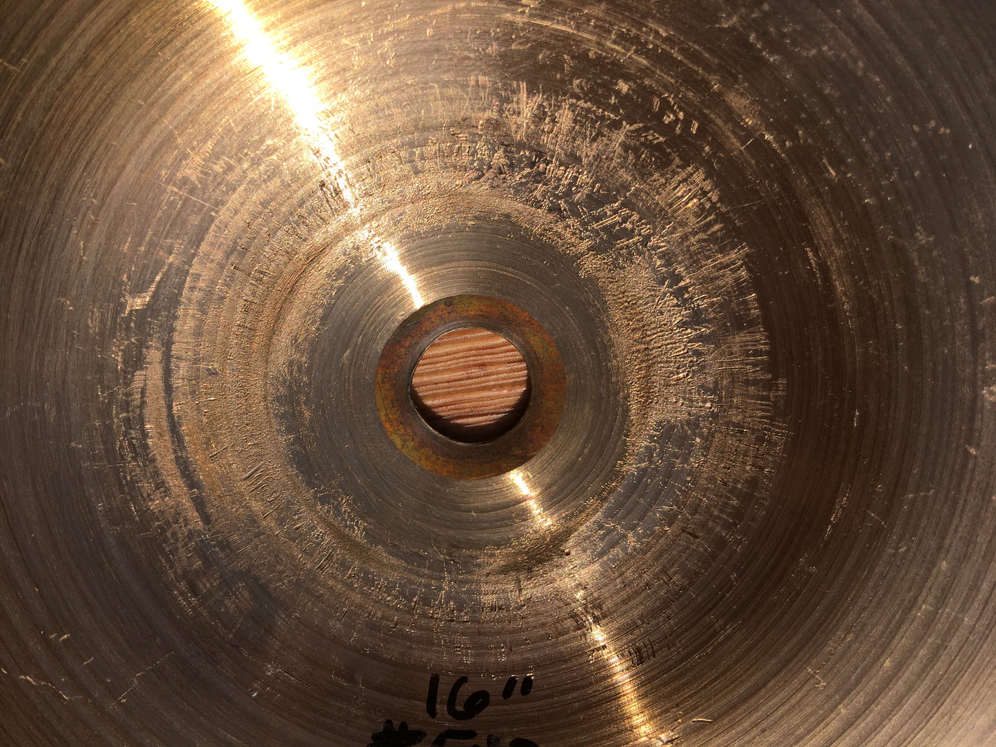 16” Paiste 1976 2002 Black Label Crash Cymbal 1074g #543