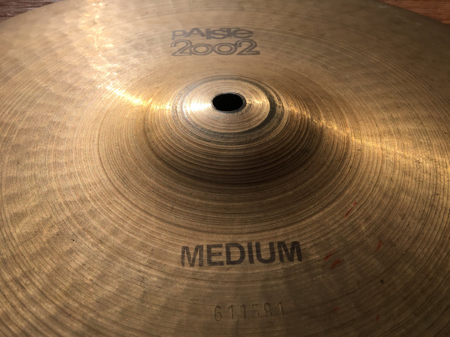 16” Paiste 1976 2002 Black Label Medium Crash Cymbal 1134g #542