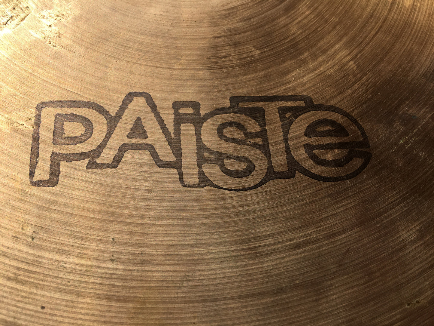 16” Paiste 1976 2002 Black Label Medium Crash Cymbal 1134g #542
