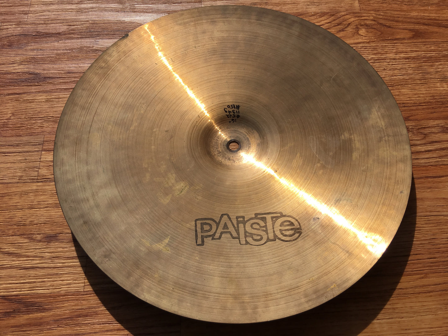16” Paiste 1976 2002 Black Label Medium Crash Cymbal 1134g #542