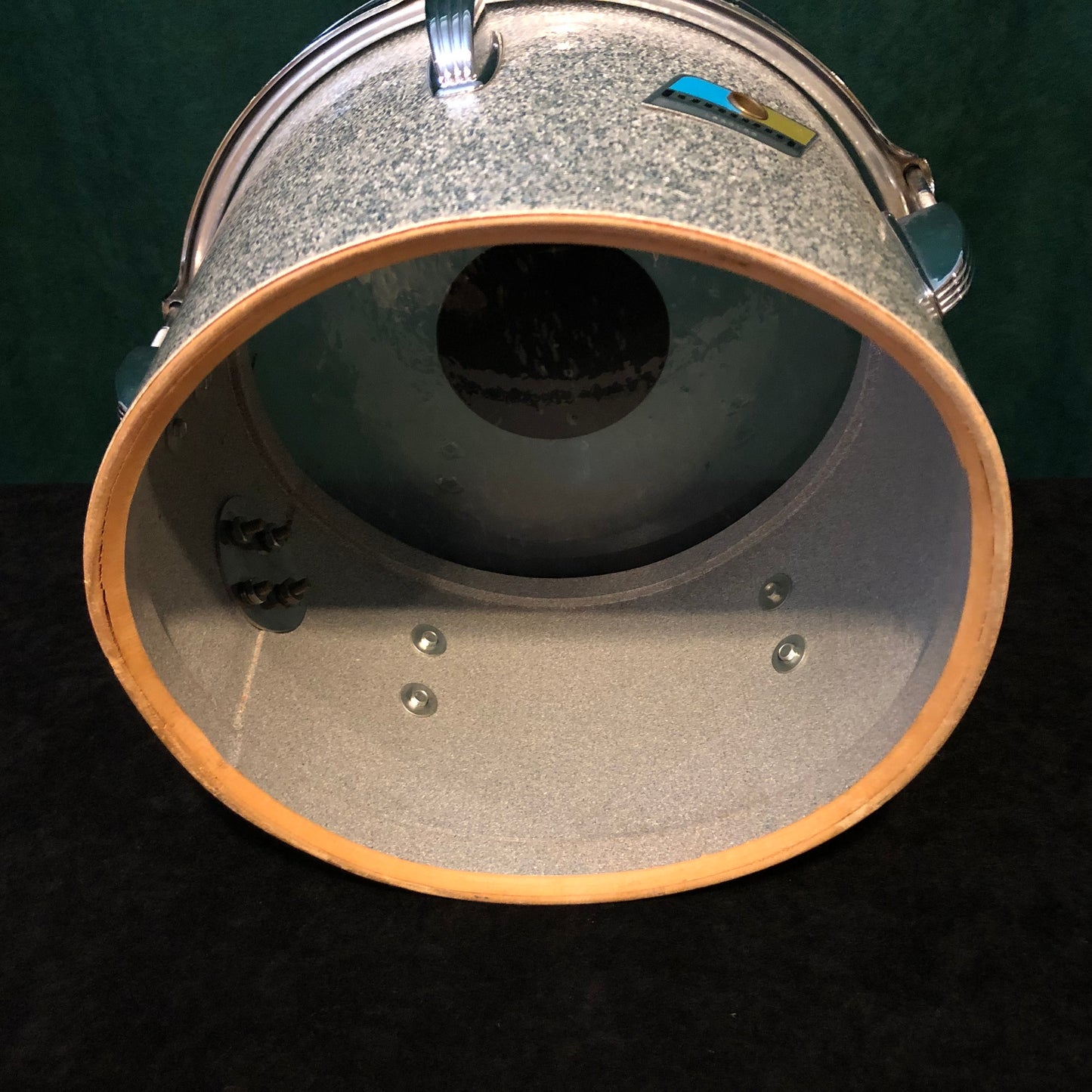 1970s Ludwig 5.5x8 & 6.5x10 Concert Toms Silver Sparkle