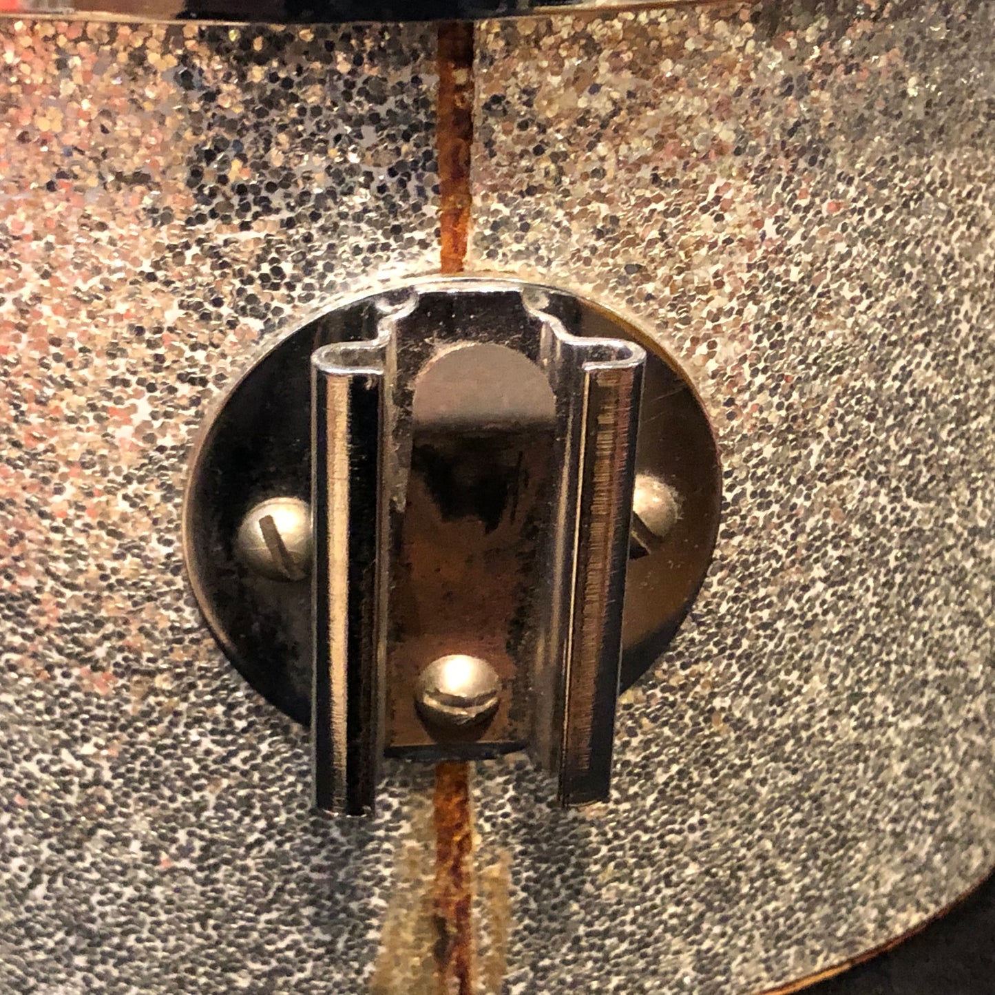 1970s Ludwig 5.5x8 & 6.5x10 Concert Toms Silver Sparkle