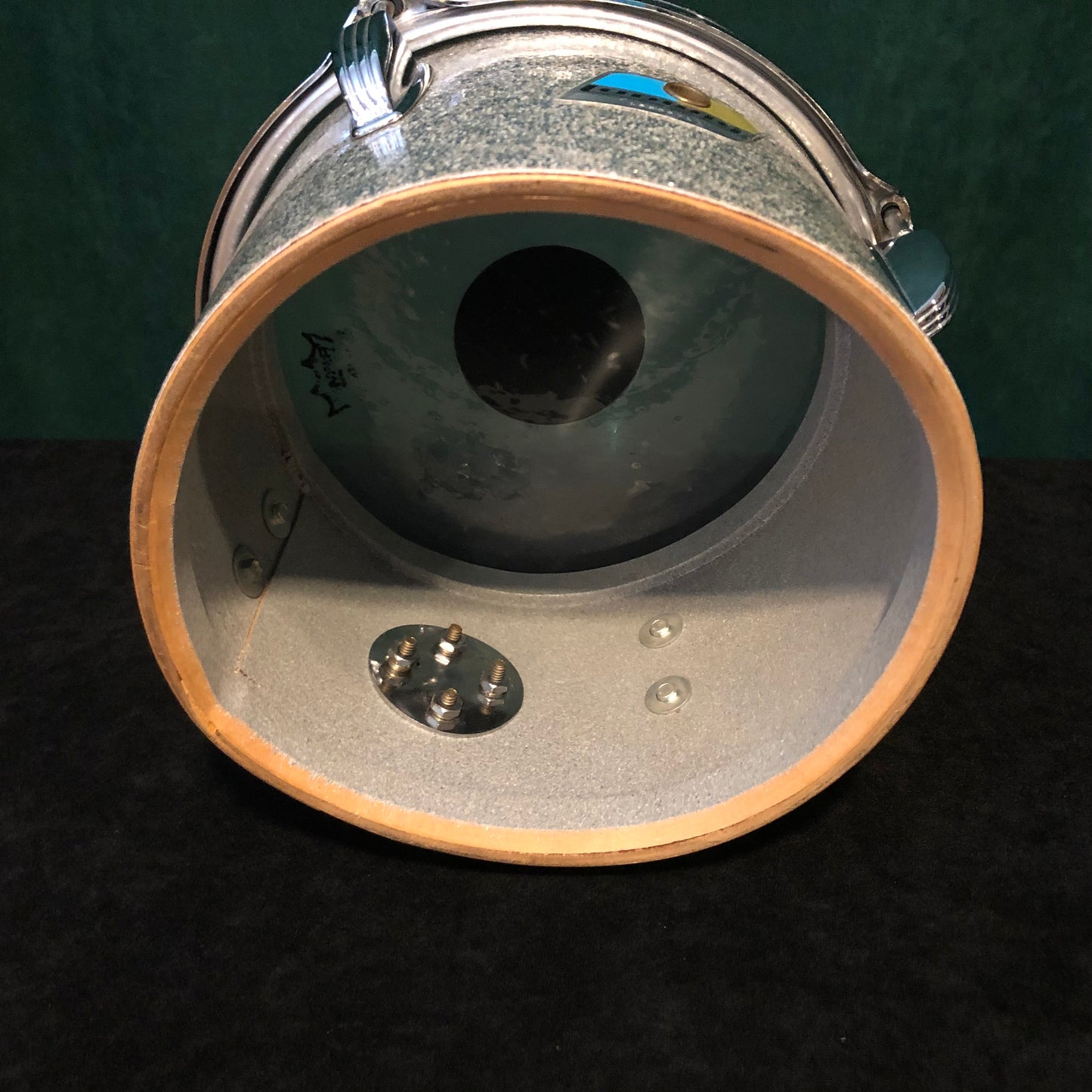 1970s Ludwig 5.5x8 & 6.5x10 Concert Toms Silver Sparkle