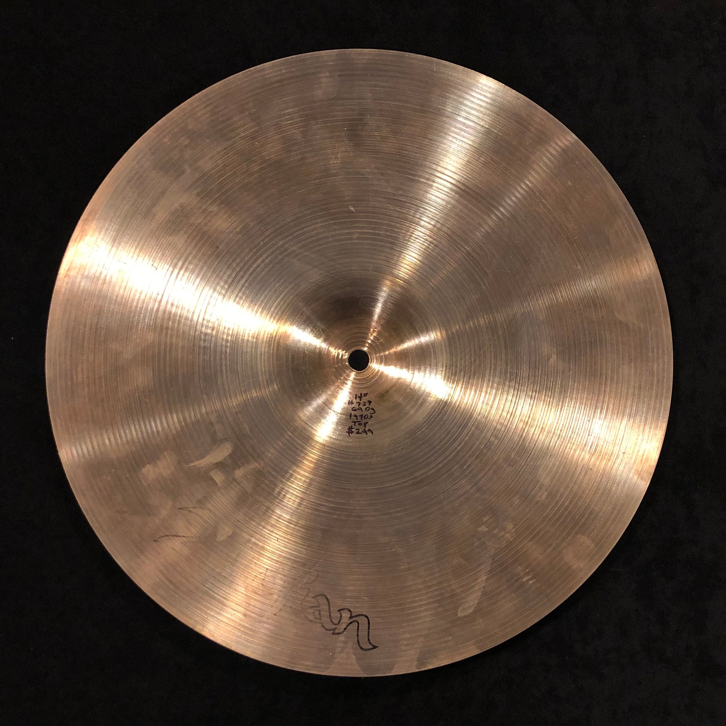14" Zildjian A 1970s Hi-Hat Cymbal Pair 690g/800g #737 *Video Demo*