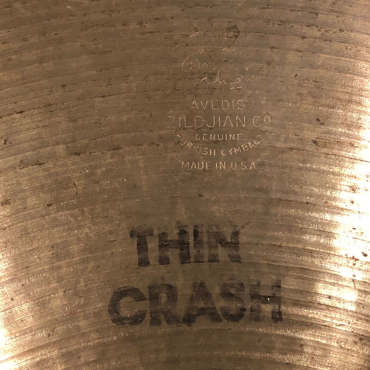 16" Zildjian A 1970s Thin Crash Cymbal 970g #738