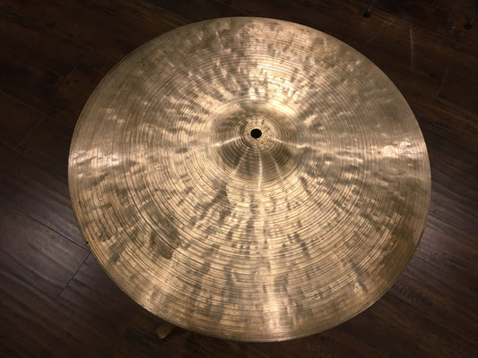 15" 1960's K Istanbul Zildjian Hi-Hat Single Cymbal 1074g #545