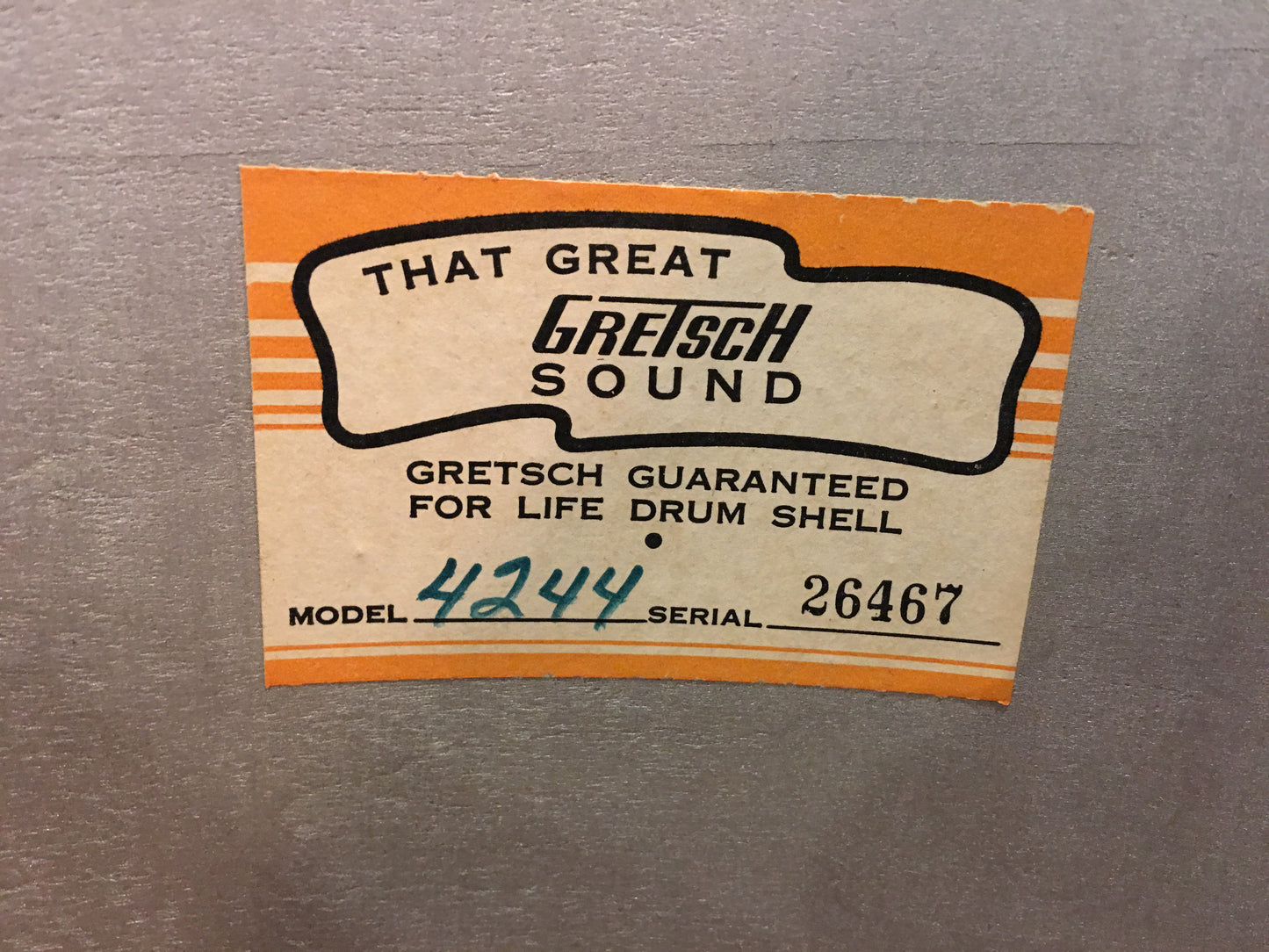 Gretsch Bop Set Blue Stop Sign Badge