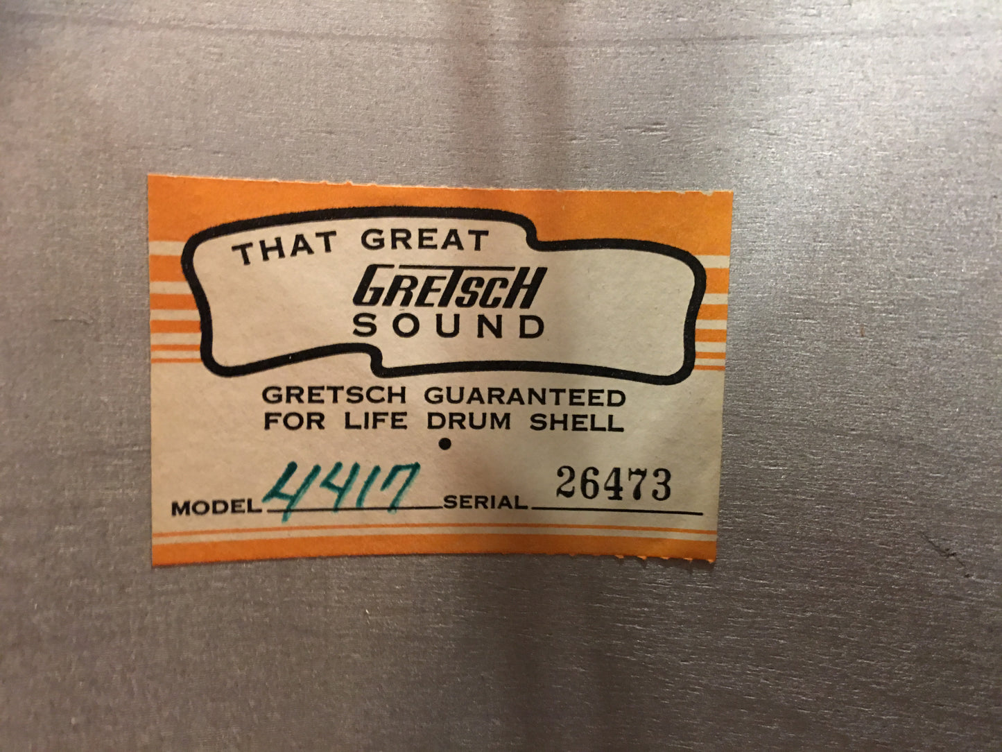 Gretsch Bop Set Blue Stop Sign Badge