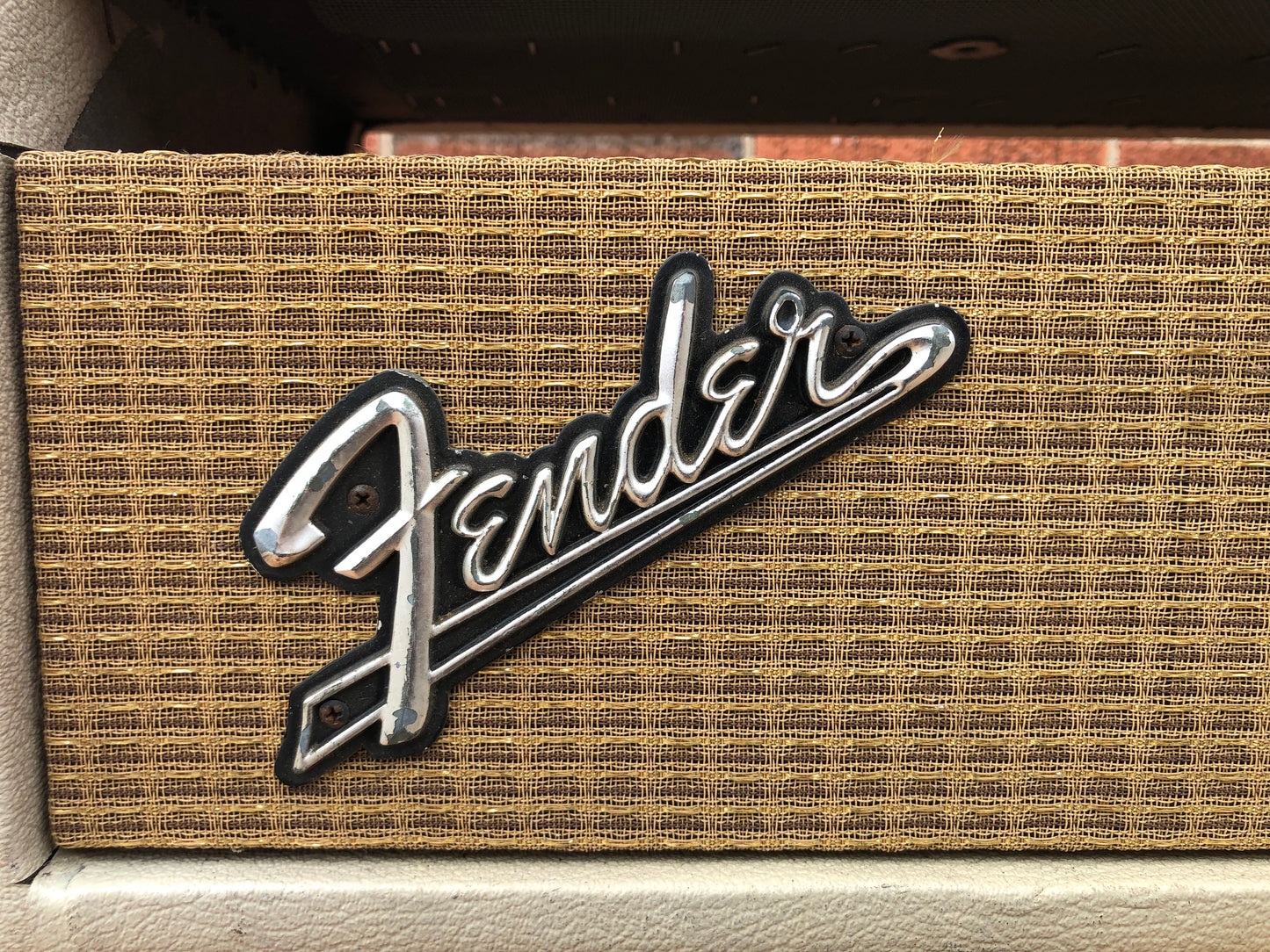 Vintage 1960s Fender Blonde Showman Amplifier Head Shell Case Cabinet