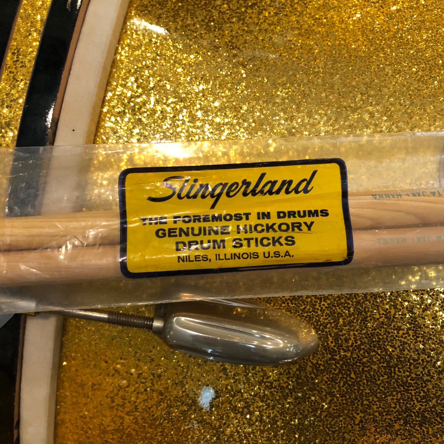 1960s N.O.S. Slingerland Jake Hanna 21A Wood Tip Drum Stick w/ Original Bag