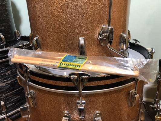 1970s/80s N.O.S. Ludwig Ed Shaughnessy 16A Wood Tip Drum Stick w/ Original Bag