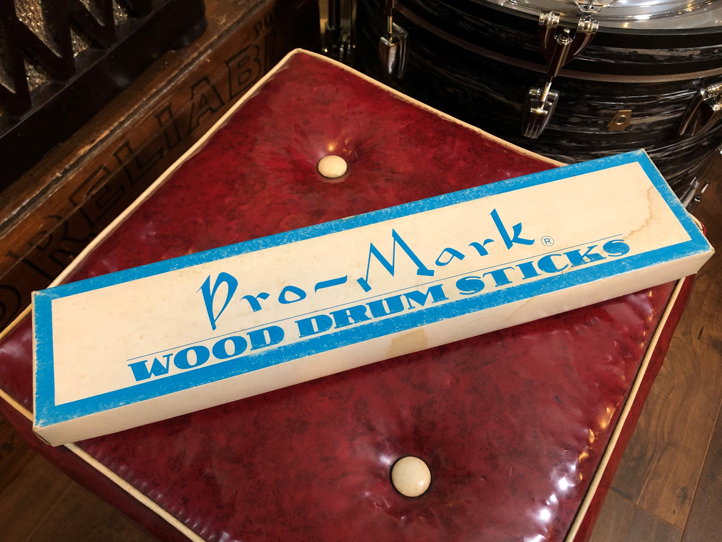 1960s NOS Pro-Mark Model JH Jake Hanna Drumsticks Wood Tip 6 Pairs w/ Box Made In Japan