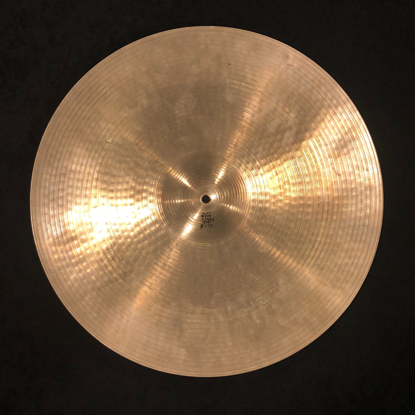 20" Zildjian A 1970s Ride Cymbal 2746g #508