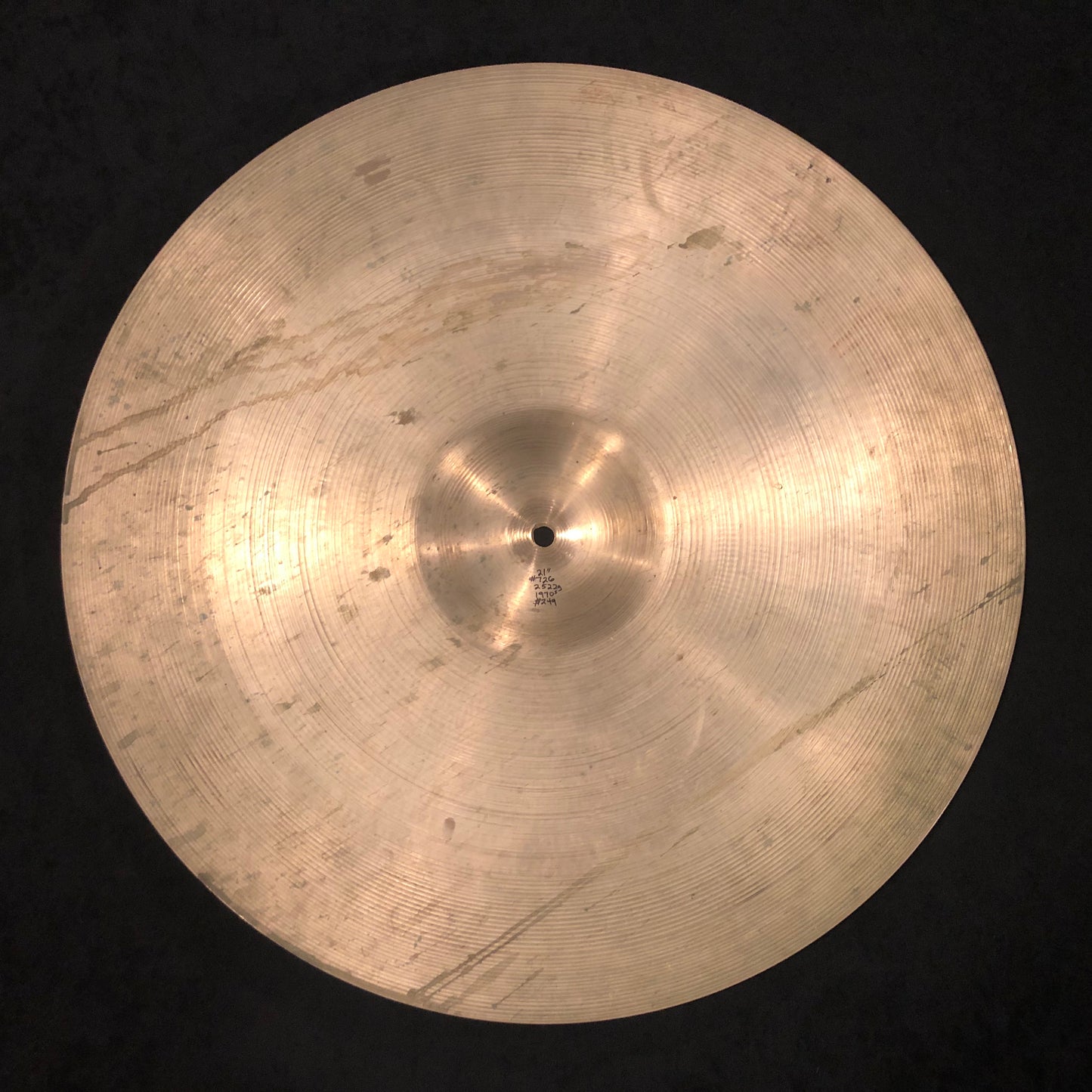 21" Zildjian A 1970s Ride Cymbal 2522g #726