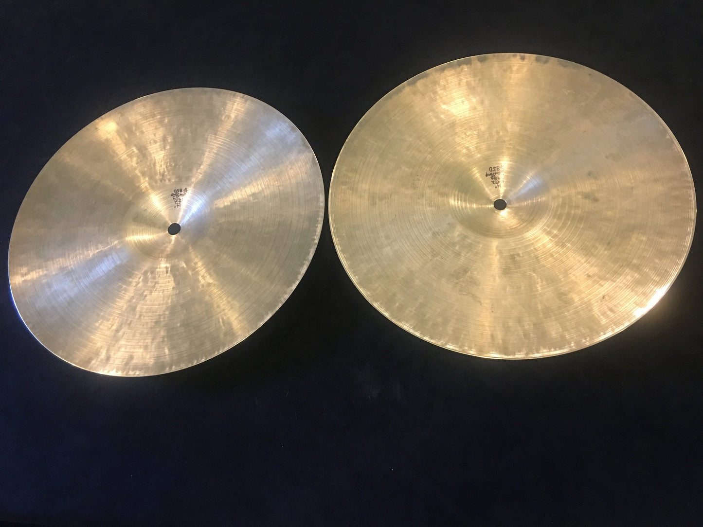 14" K Zildjian Istanbul Hi-Hat Cymbals New Stamp 790/798g #472
