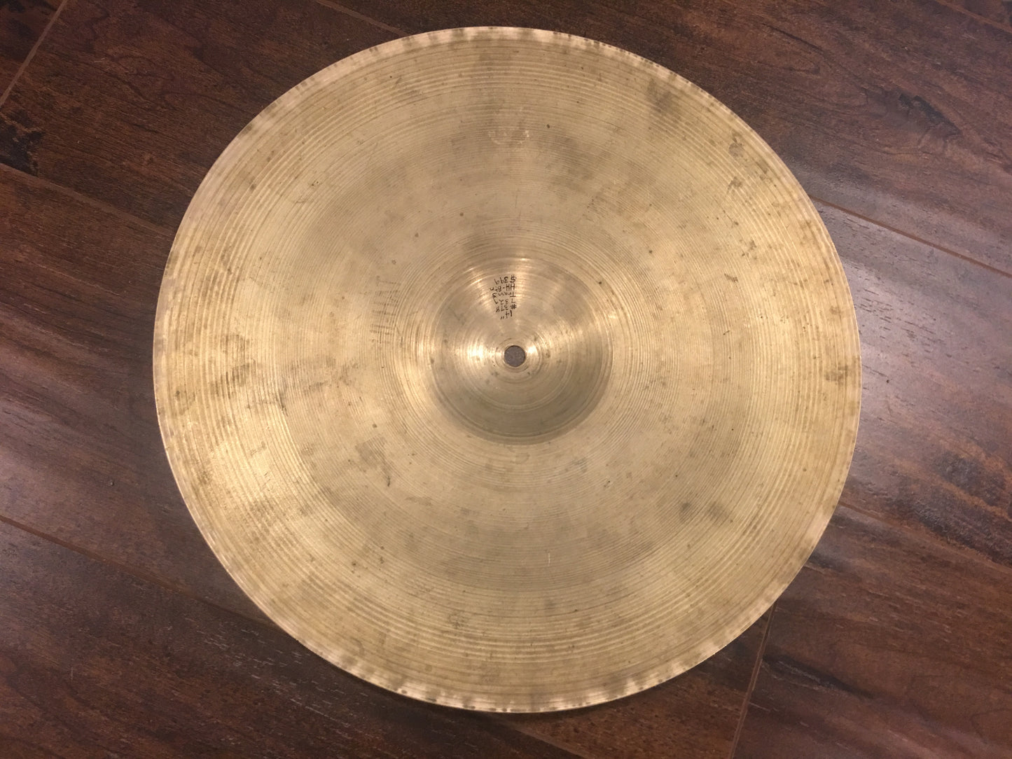 14" Zildjian A Trans Stamp Hi Hat Cymbal Pair 652/732g #378