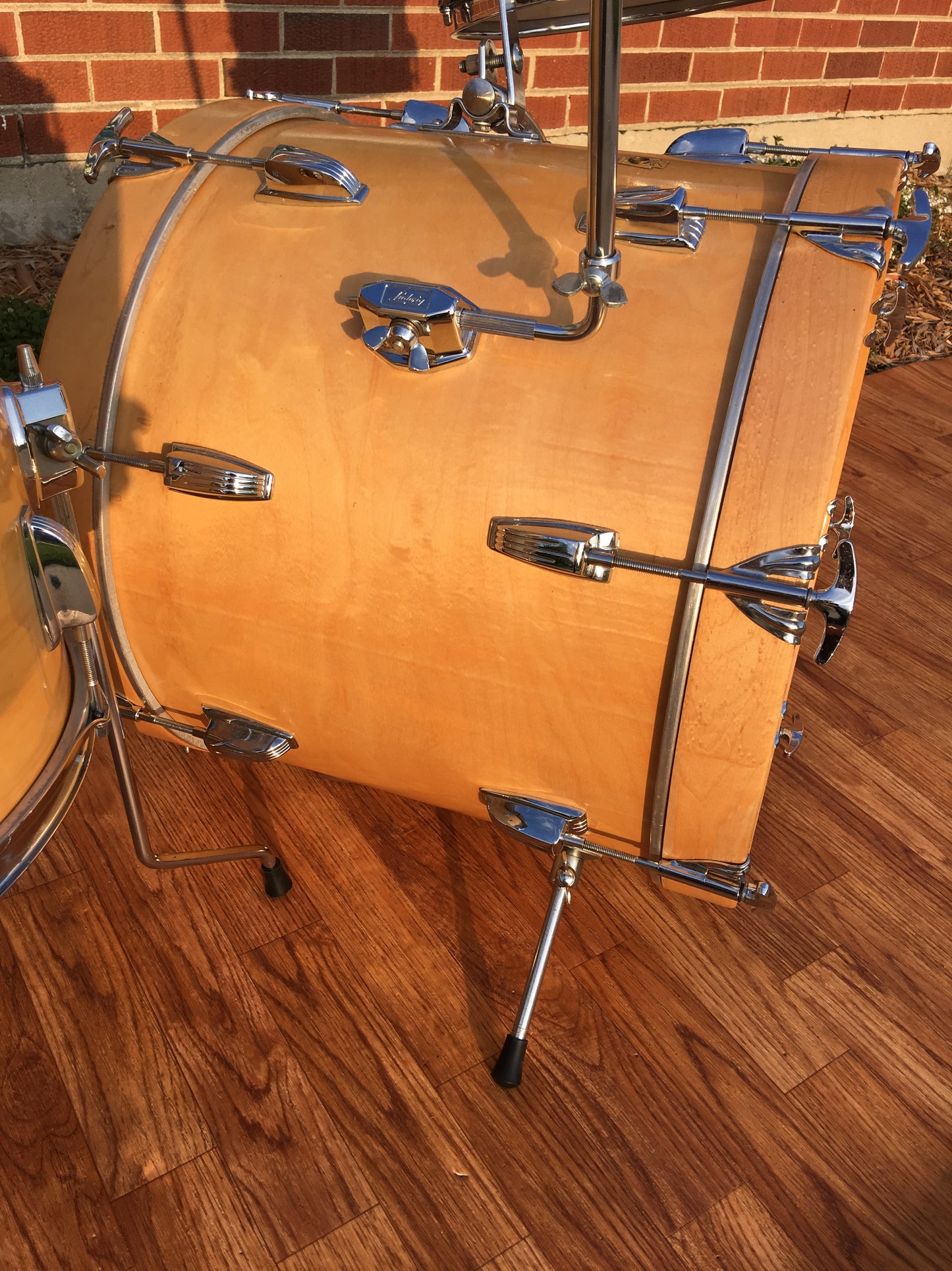 1967 Ludwig Thermo-Gloss Natural Maple Bop Drum Set 18/12/14