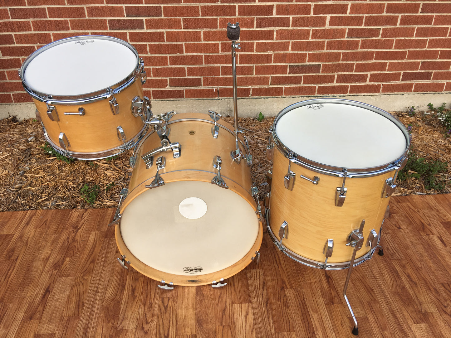 1967 Ludwig Thermo-Gloss Natural Maple Bop Drum Set 18/12/14
