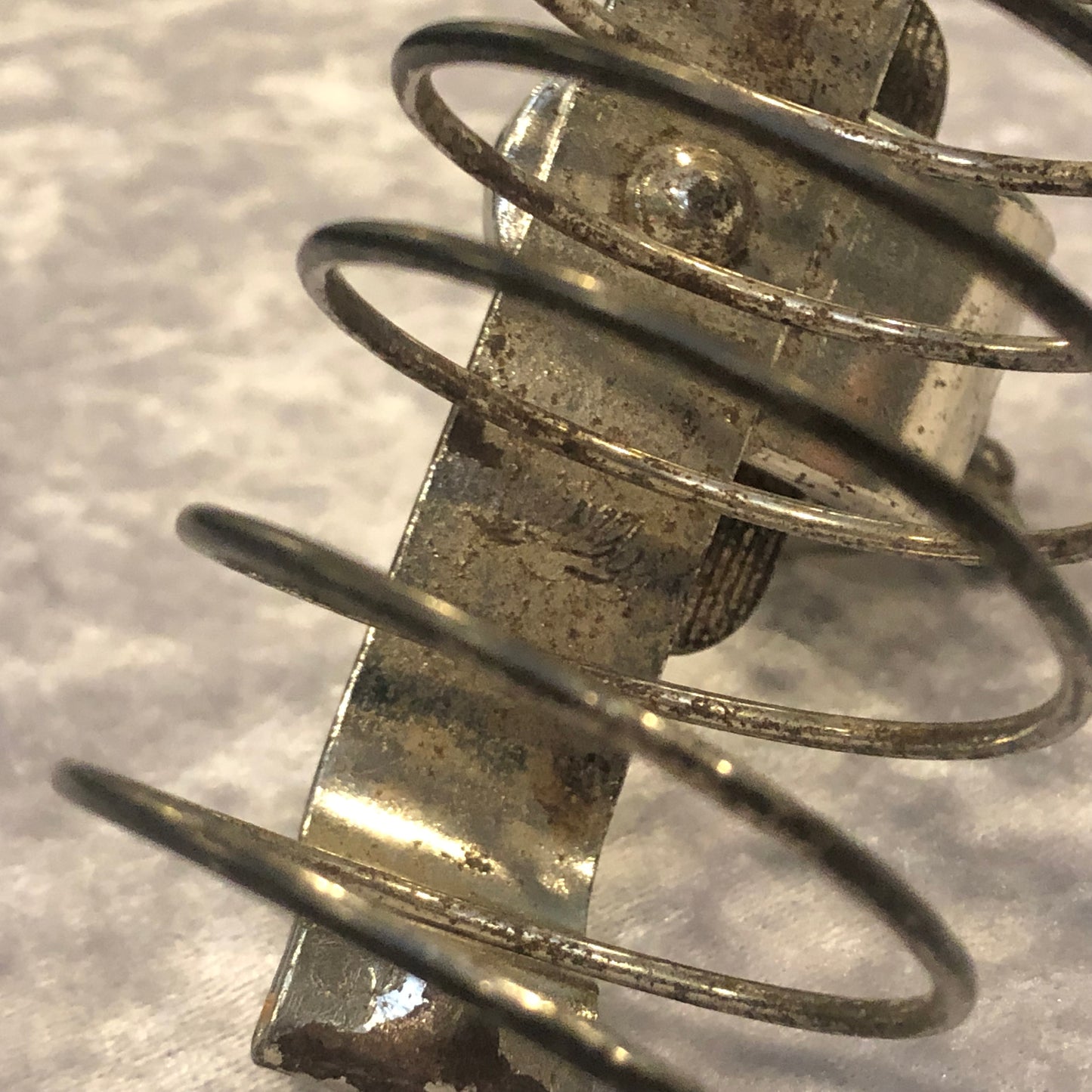 1930s-40s Leedy Bass Drum Hoop Mount Coil Spring Stick Holder