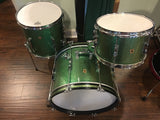 1967 Ludwig Green Sparkle Club Date Set W/ Matching Jazz Festival