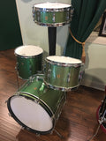 1967 Ludwig Green Sparkle Club Date Set W/ Matching Jazz Festival