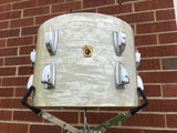 1960's Ludwig 9x13 White Marine Pearl Super Classic Tom Drum