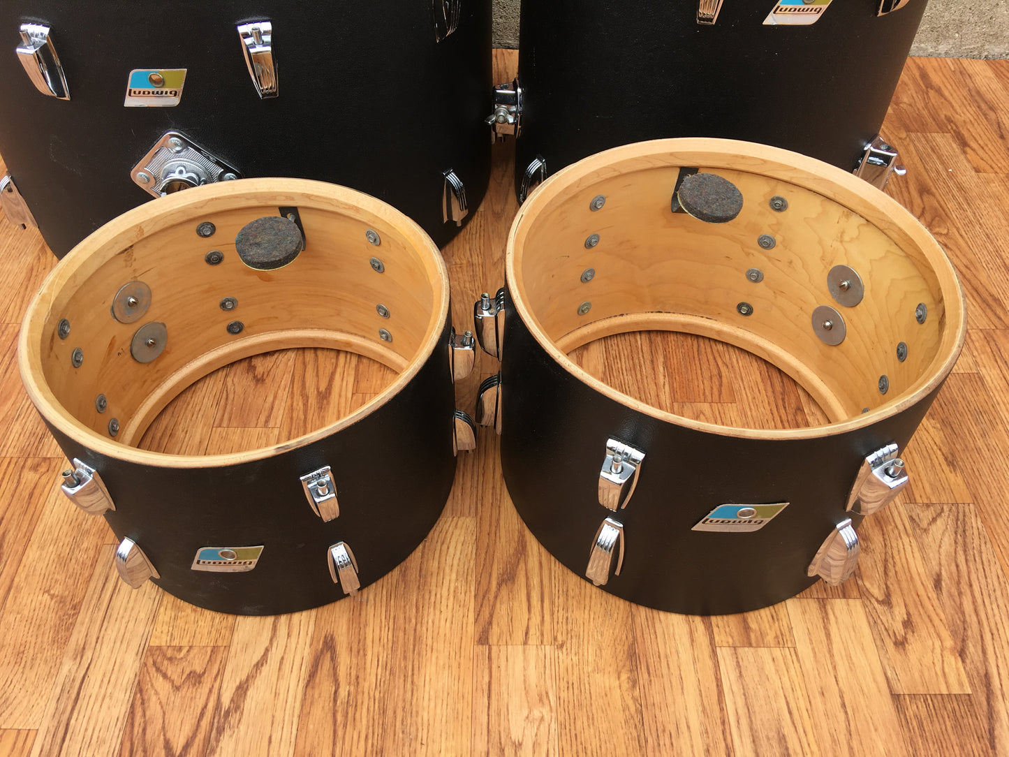 1970 Ludwig Black Panther Hollywood Drum Set