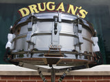 1965 Ludwig Acrolite 5x14 Keystone Snare Drum COB Hoops
