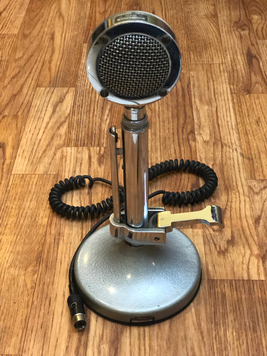 Vintage Astatic D-104 Lollipop Microphone w/ T-UG9 Tabletop Stand