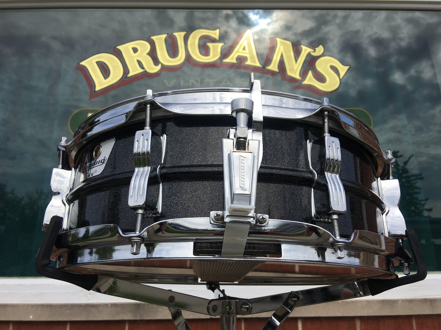 Ludwig Black Galaxy 5x14 Blackrolite Snare Drum