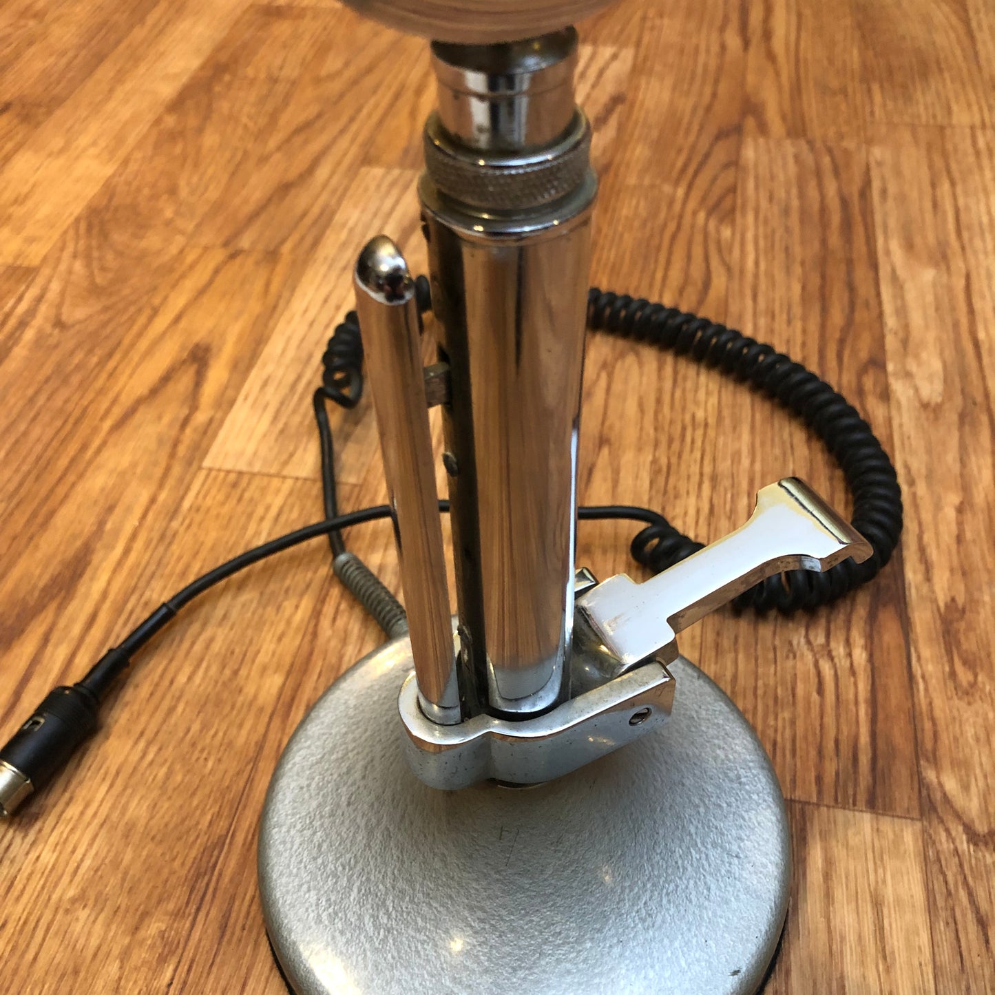 Vintage Astatic D-104 Lollipop Microphone w/ T-UG9 Tabletop Stand