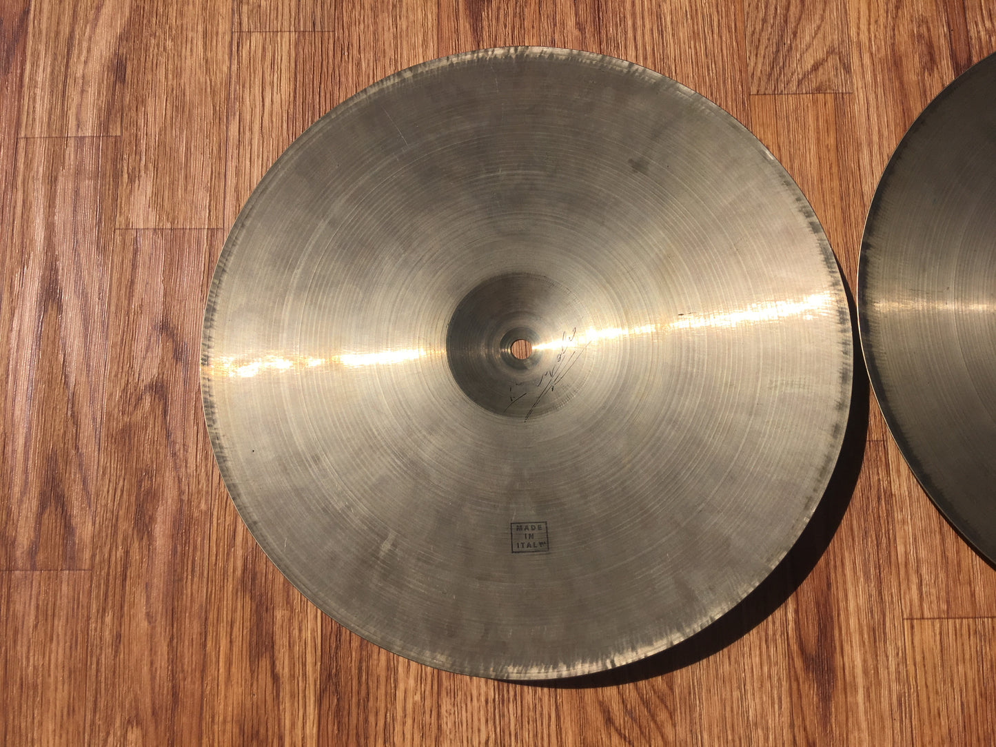 14" 1960s UFIP Hi Hat Cymbals Made In Italy 726/728g #513