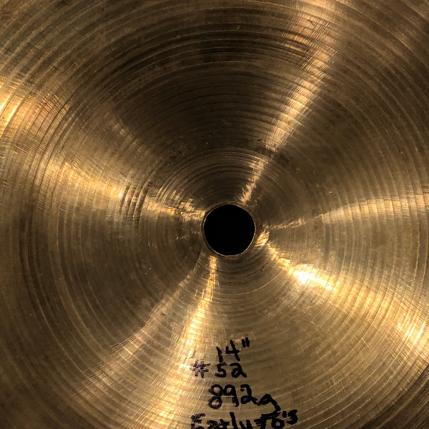 14" Zildjian A 1970s Hi-Hat Cymbal Set 892/1228g #52