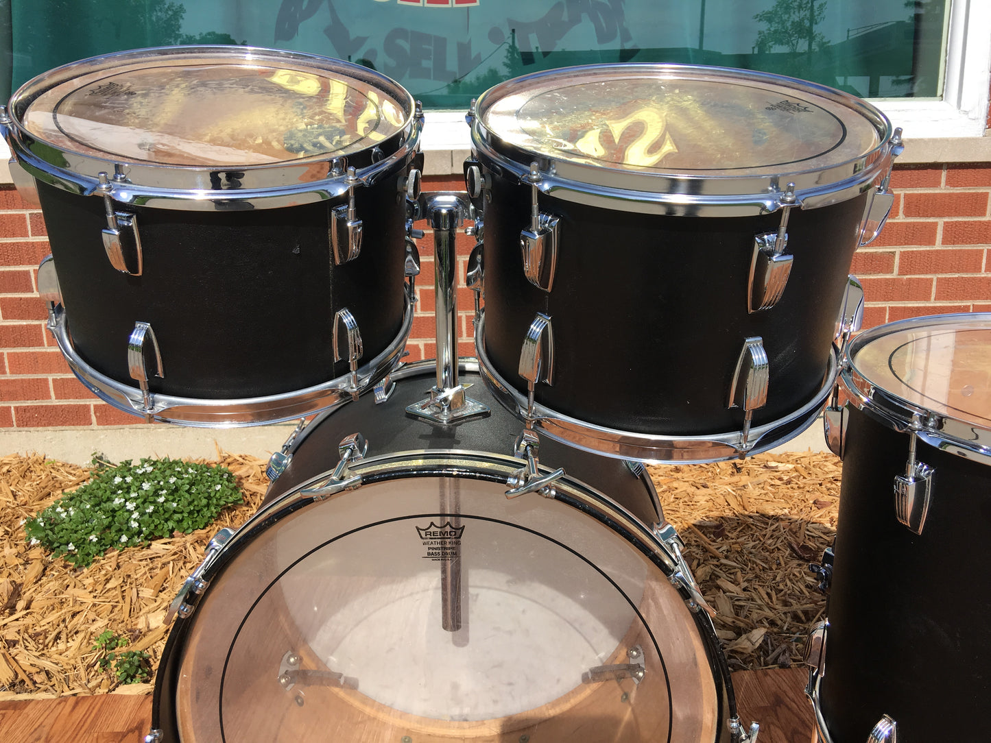 1970 Ludwig Black Panther Hollywood Drum Set