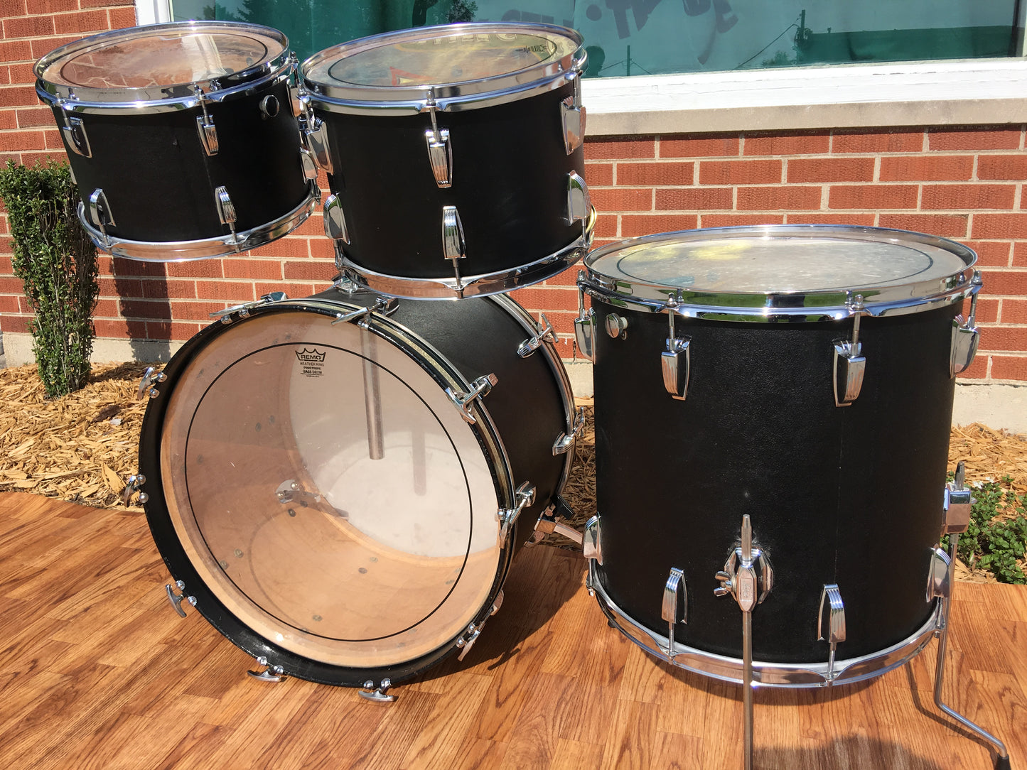 1970 Ludwig Black Panther Hollywood Drum Set