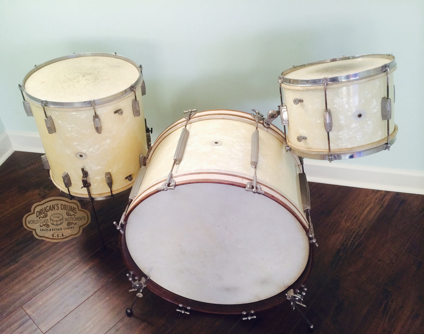Vintage 1948 Ludwig & Ludwig No.1196 Deluxe Outfit WMP