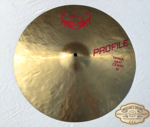 18" Meinl Dragon Profile China Fast Crash Cymbal 1502g - Inventory # 147