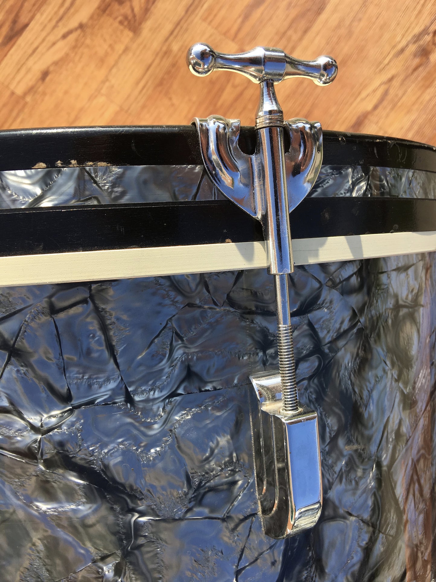 Leedy 1960 Black Diamond Pearl Bop Drum Set 18" Bass
